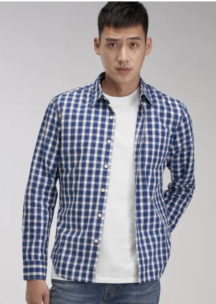 levi check shirt mens
