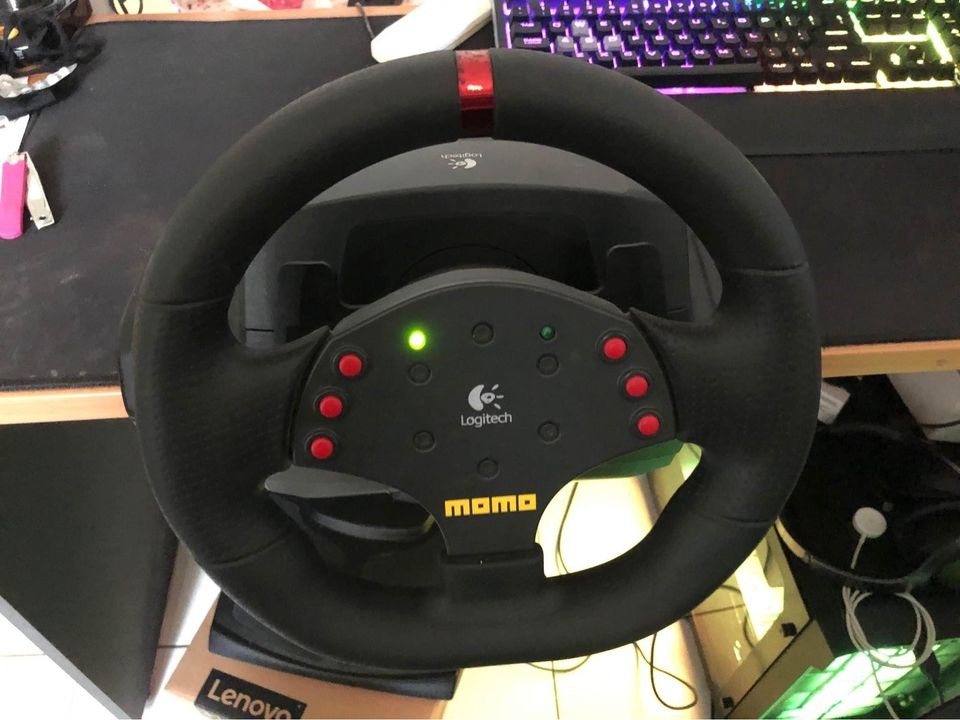 Logitech Momo Racing Wheel, Video Gaming, Gaming Accessories, Virtual
