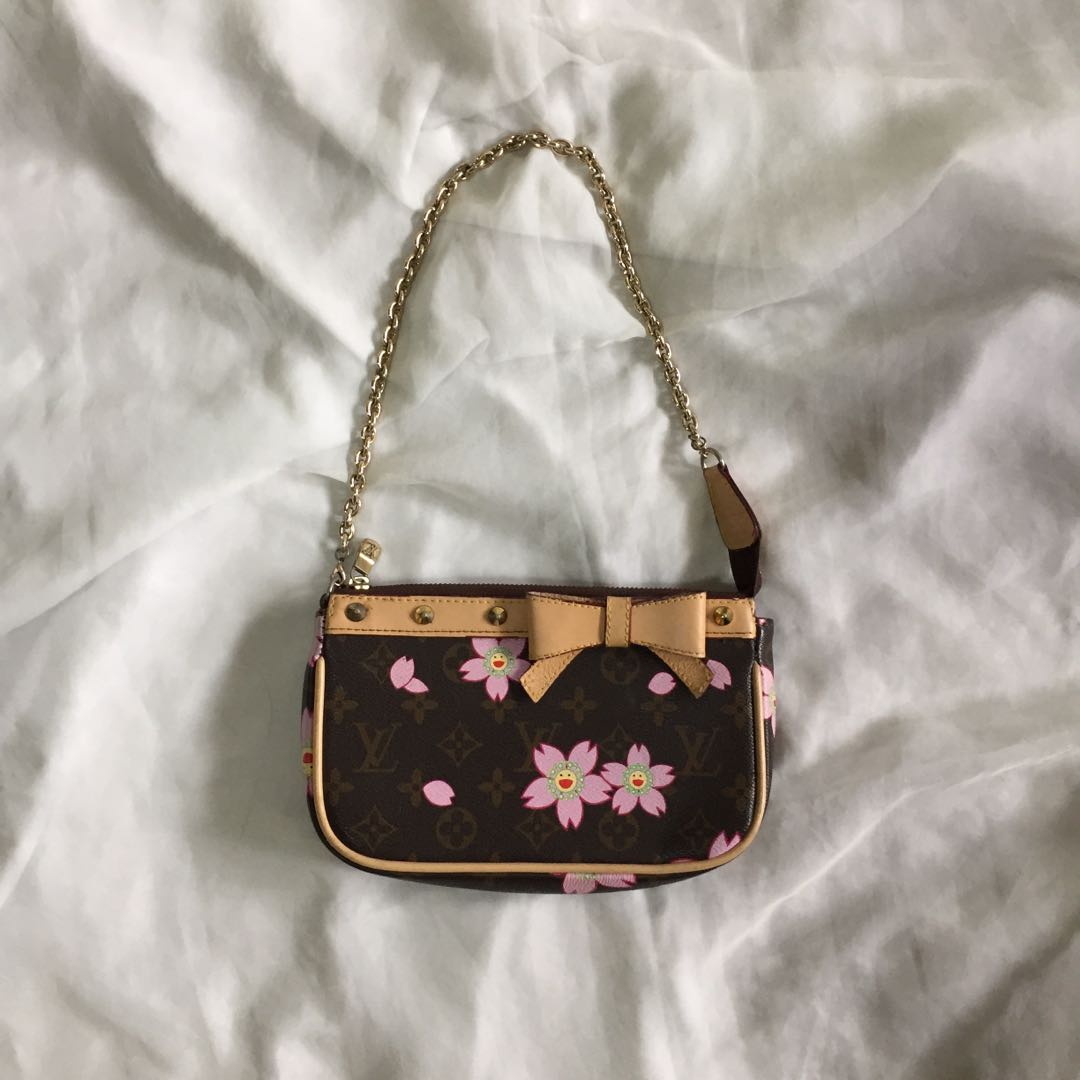Louis Vuittion LV takashi murakami cherry blossoms sakura sac retro,  Luxury, Bags & Wallets on Carousell