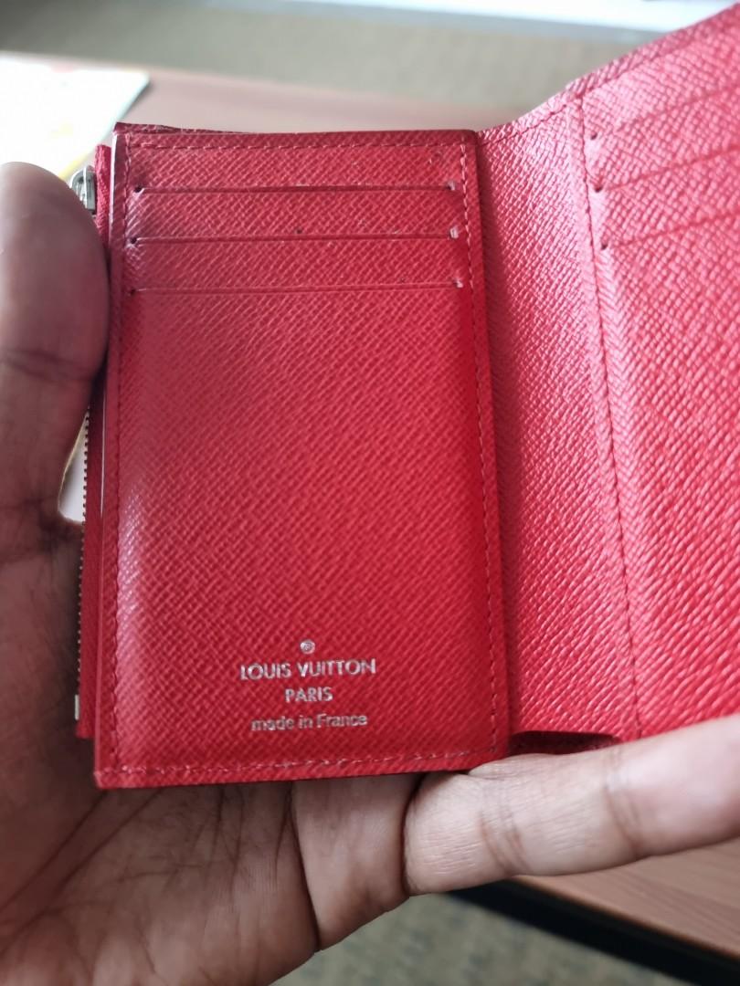 Louis Vuitton x Supreme Red Epi Leather chain Wallet Louis Vuitton
