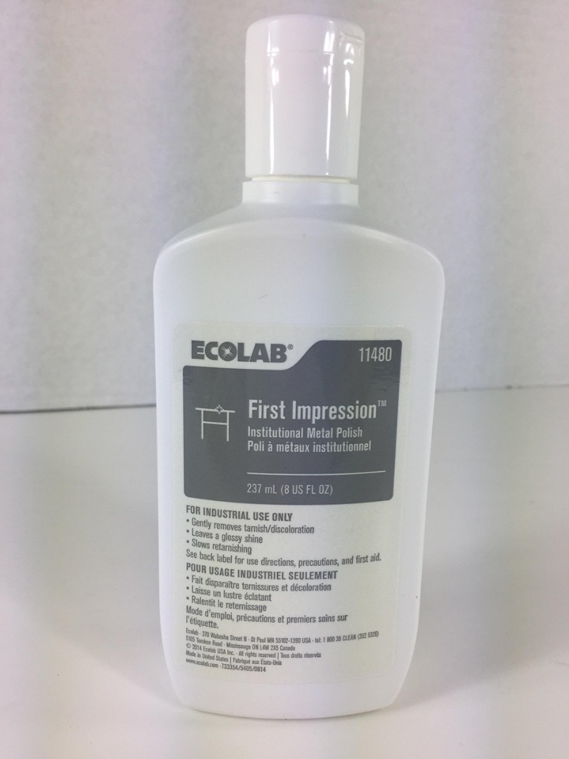 Metal Polish Ecolab First Impression 8oz, Furniture & Home Living