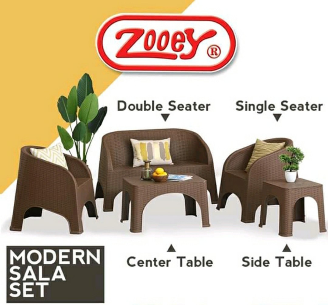 Zooey plastic sale sala set