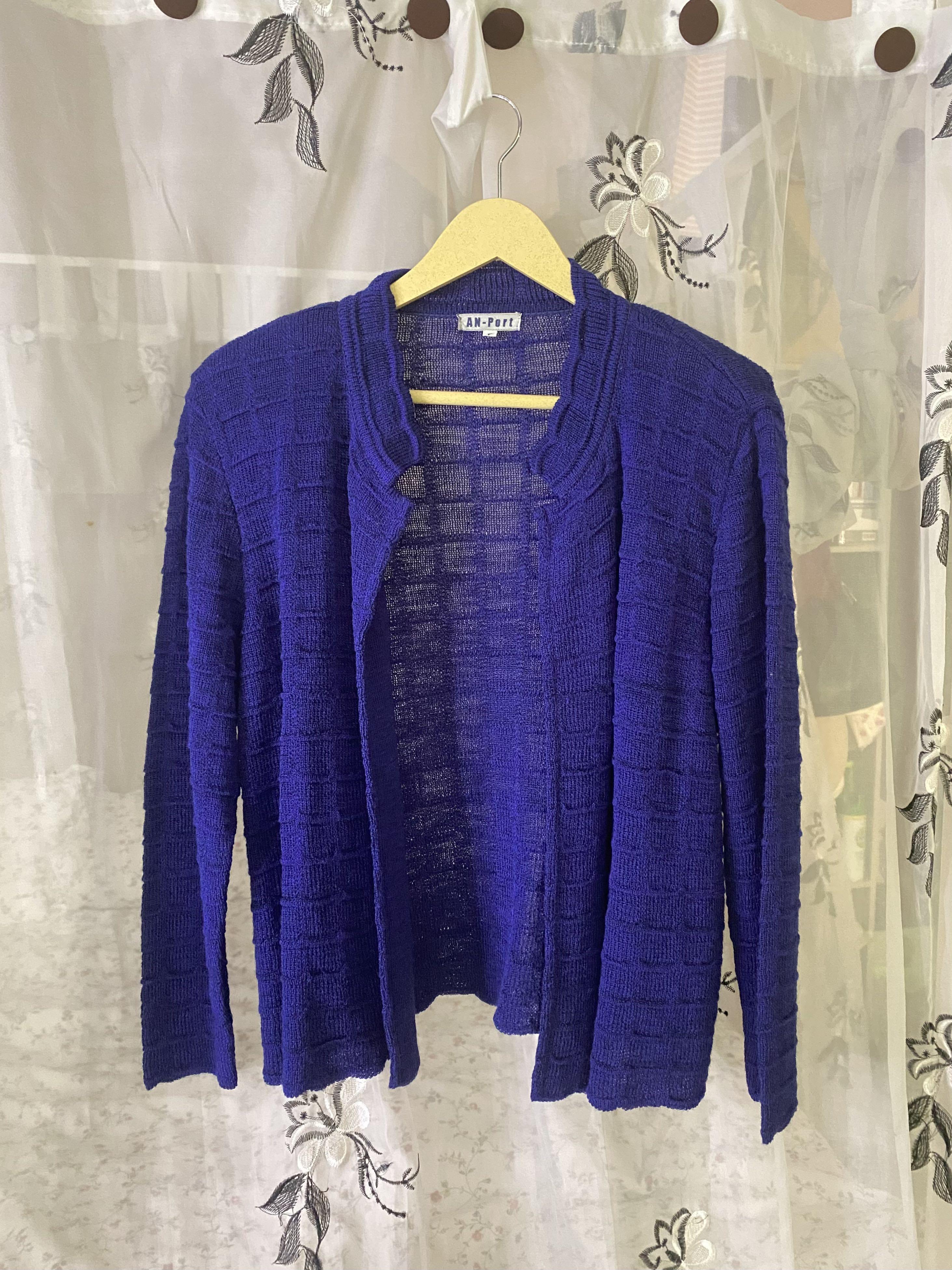 Navy Blue Cardigan Women S Fashion Clothes Outerwear On Carousell   Navy Blue Cardigan 1636523393 B6214995 Progressive 