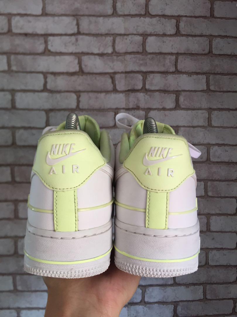 nike air force 1 low double air low white barely volt