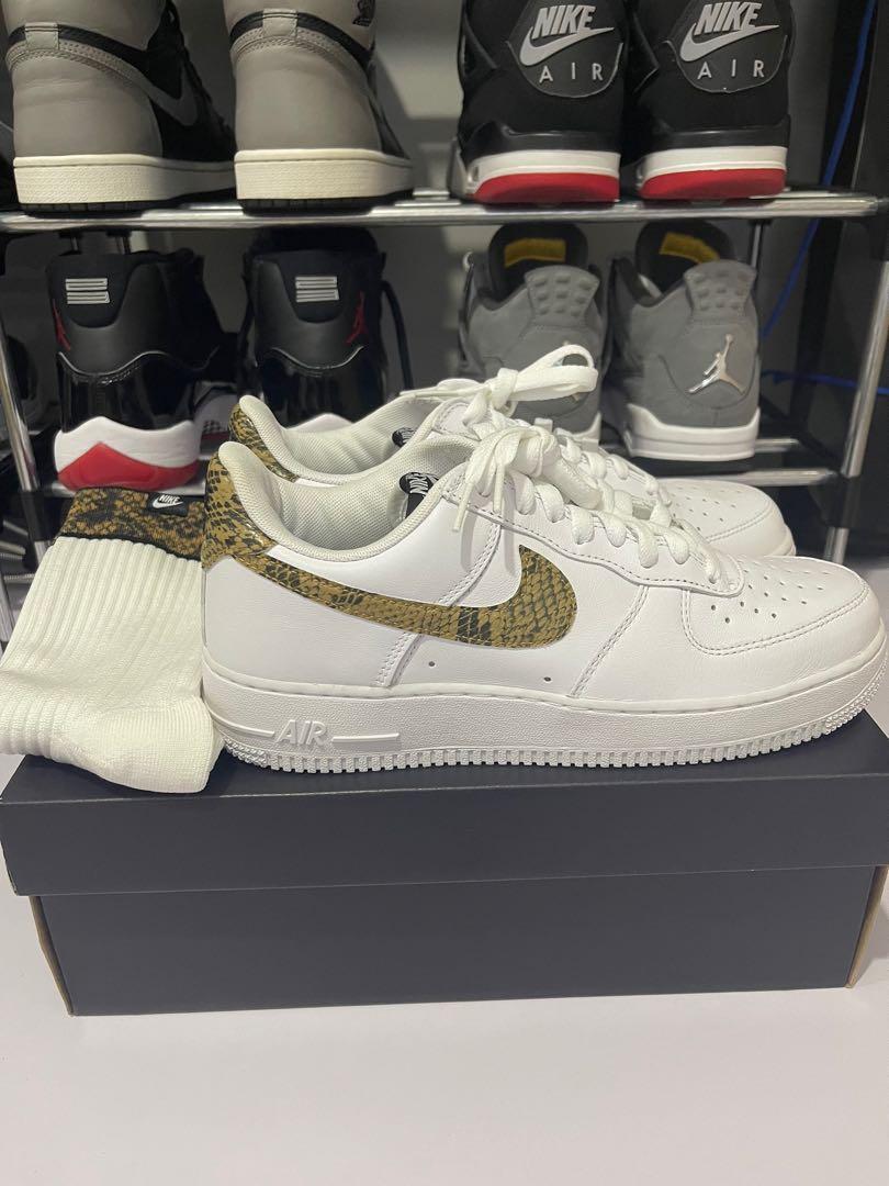 air force 1 low retro ivory snake