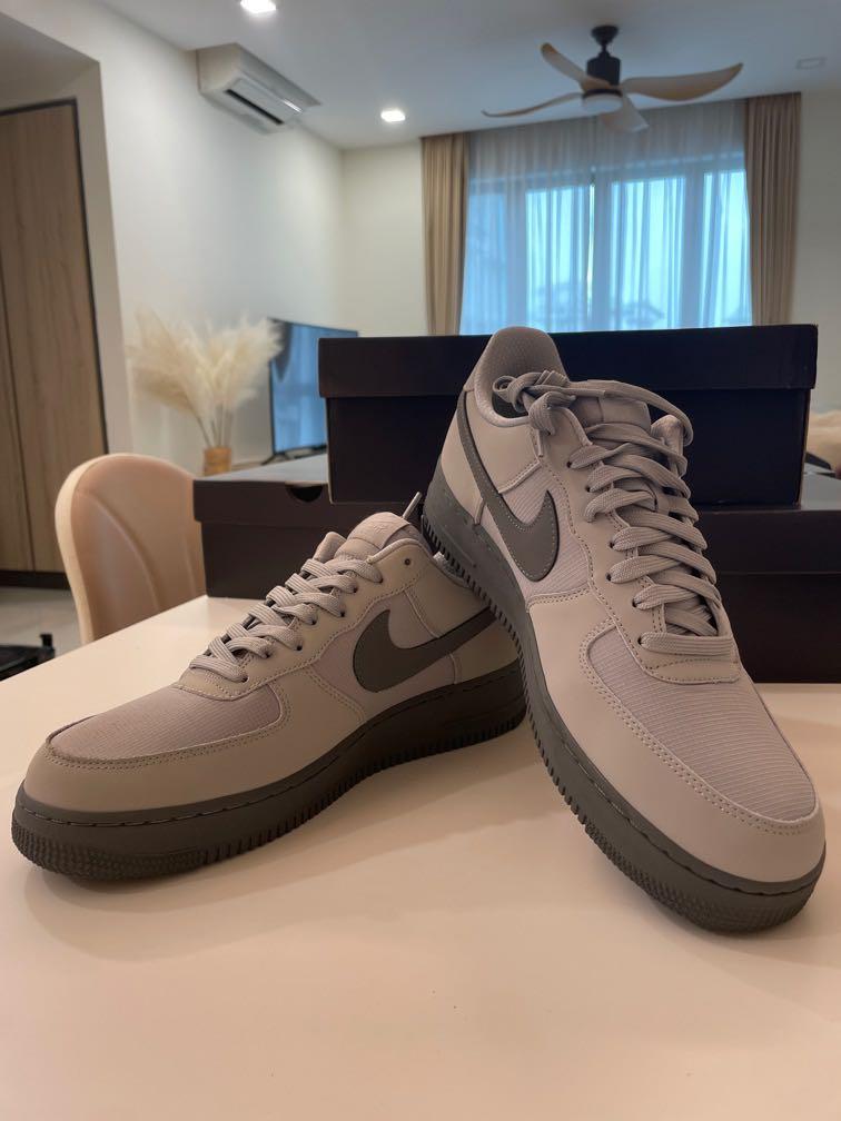 Air force one grey suede hot sale
