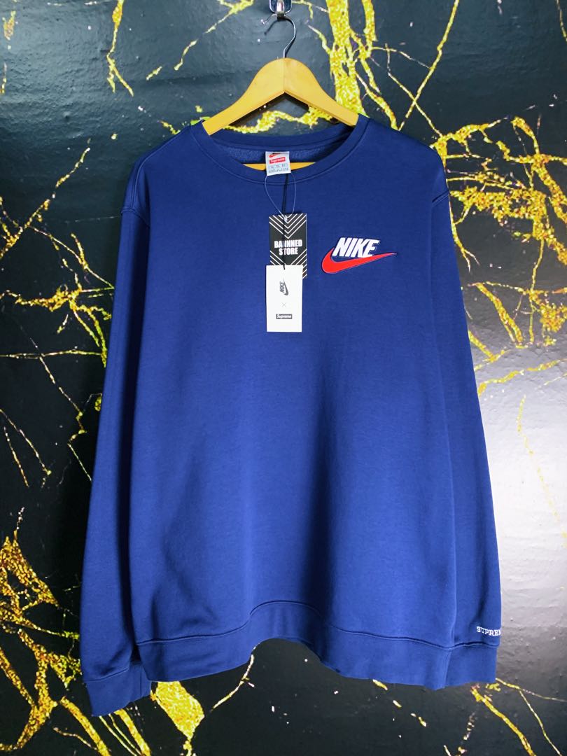 Nike x hot sale supreme crewneck