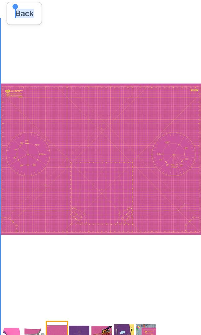 NSIO Craft Cutting Mat Self Healing A0 Double Sided 5 Layers Quilting