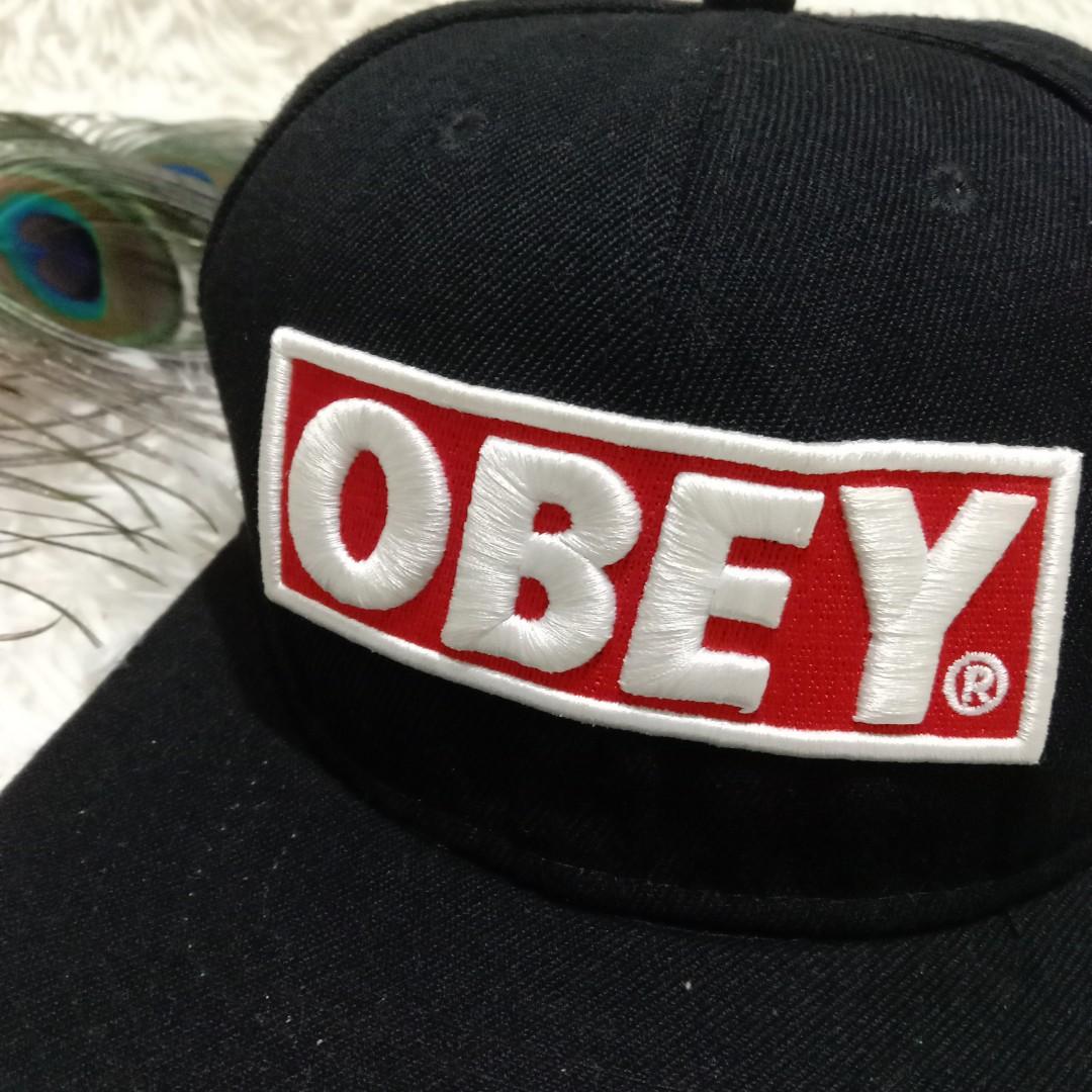 OBEY MAN'S SNAPBACK HAT, Fesyen Pria 