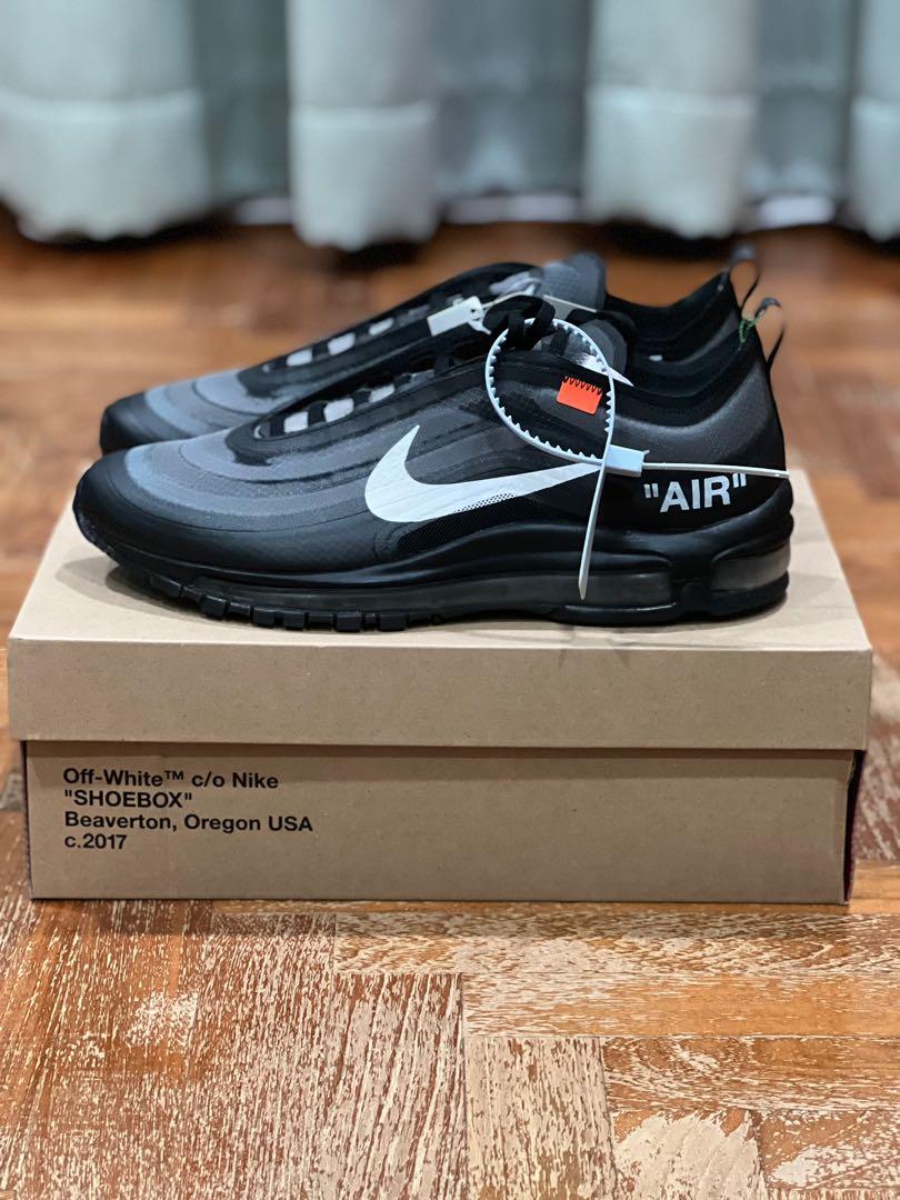 Off White x Nike Air Max 97 Black Men s Fashion Footwear