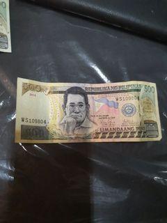 Old 500 peso bill