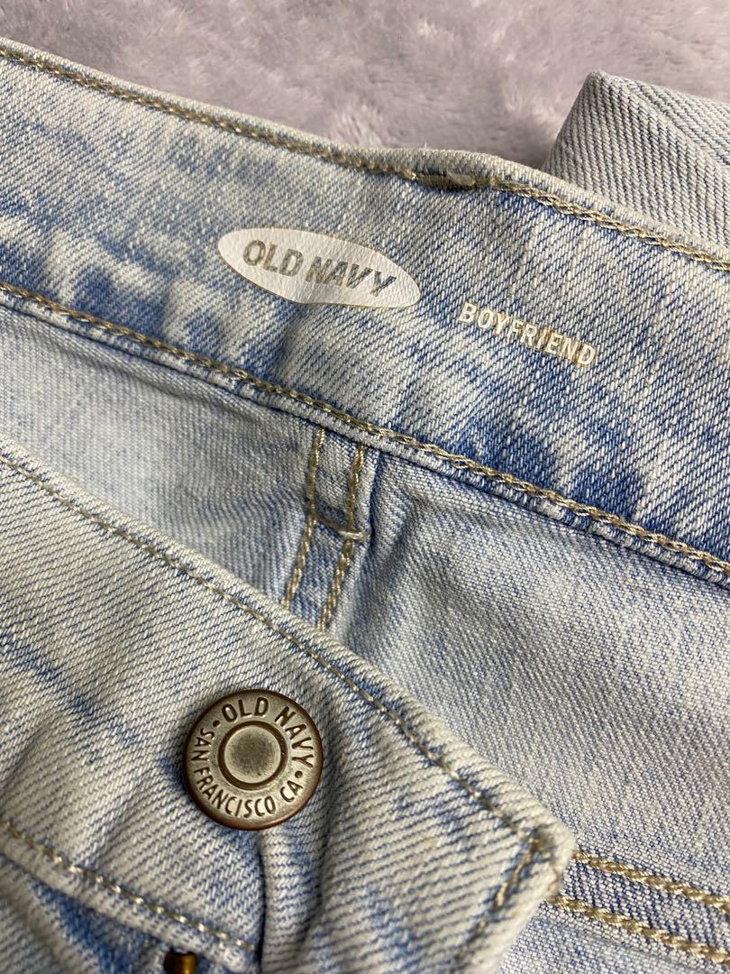 Old Navy Boyfriend Ripped Jeans (Category: Jeans) located in Manila. Submitted by beashops (Listing ID 1124834124, Image 2). Description: Brand: Old Navy Size: 6 Used twice Shipping: JNT or GoGo Express shouldered by the buyer.