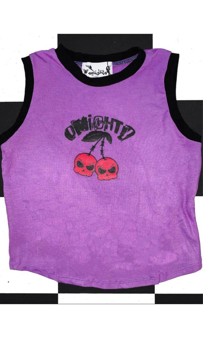 omighty purple tank top