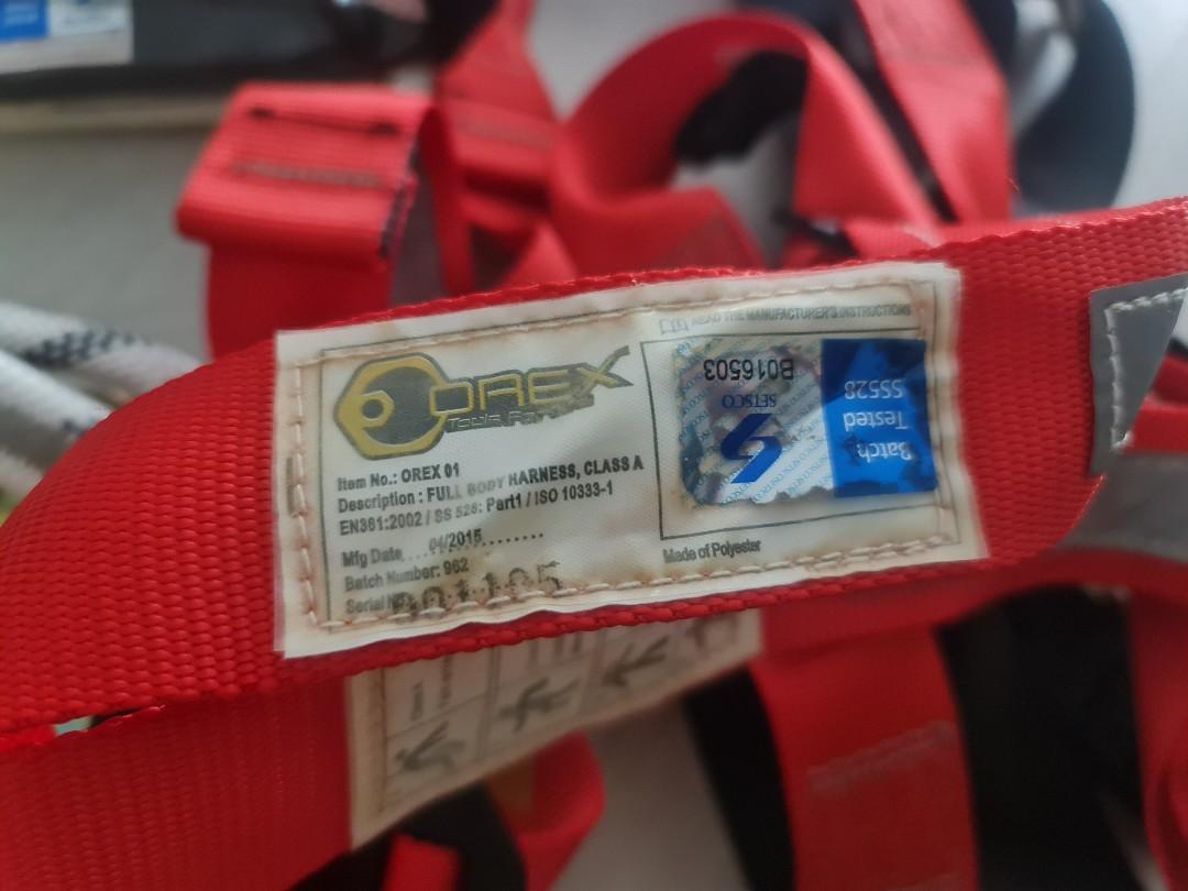 Orex full body harness, Sports Equipment, Other Sports Equipment and Supplies on Carousell