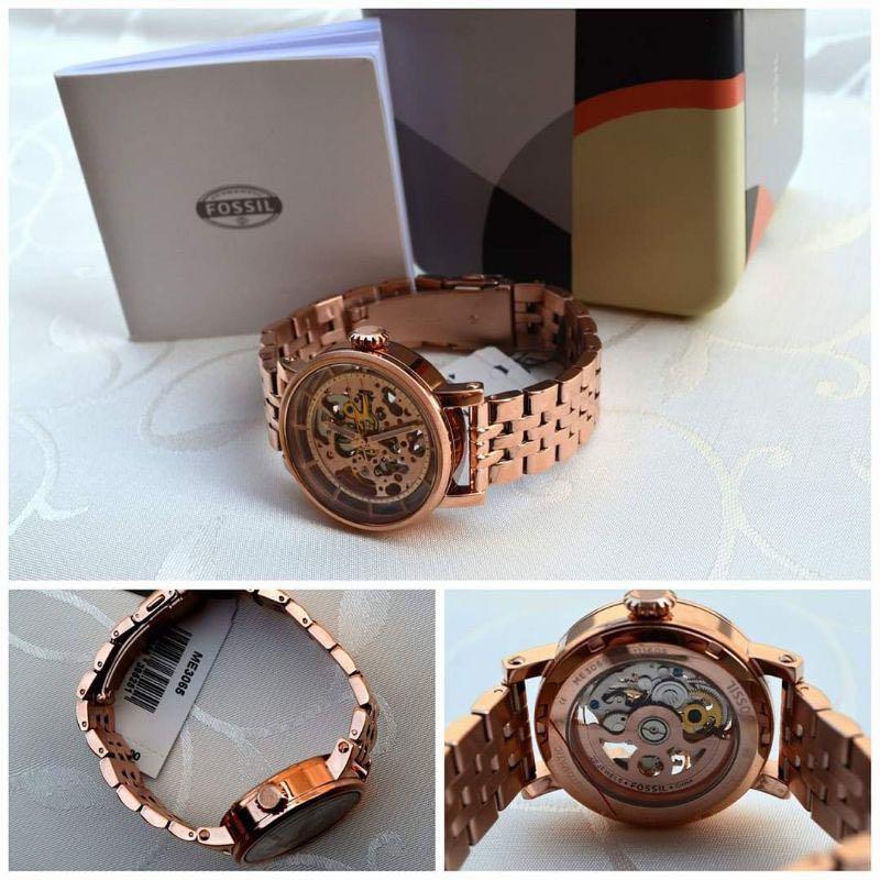 Original 100 Fossil Watch Automatic Rosegold Women Me3065 Fesyen Wanita Jam Tangan di Carousell
