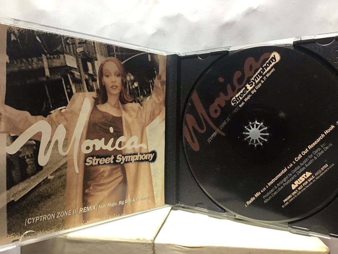 ORIGINAL PRESS Monica Street Symphony OOP CD SINGLE Anubis Pop R&B