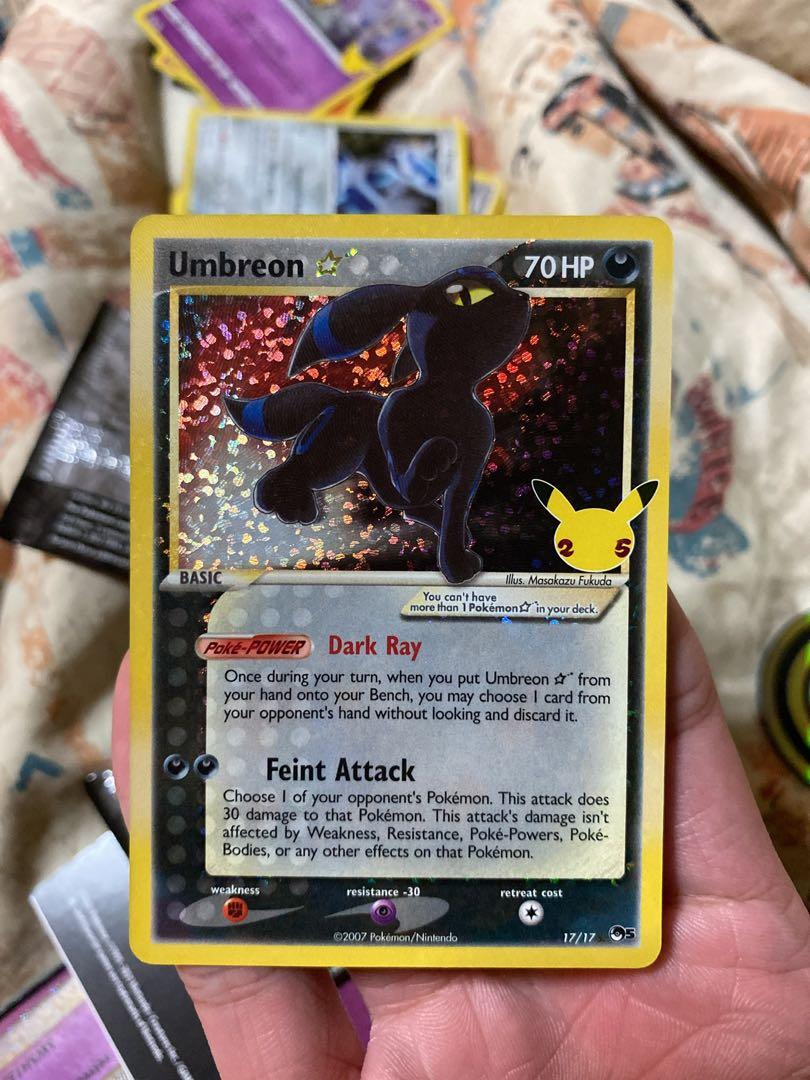 Pokmon 25th Anniversary Gold Star Umbreon 10/10, Video Gaming, Gaming  Accessories, Game Gift Cards & Accounts on Carousell