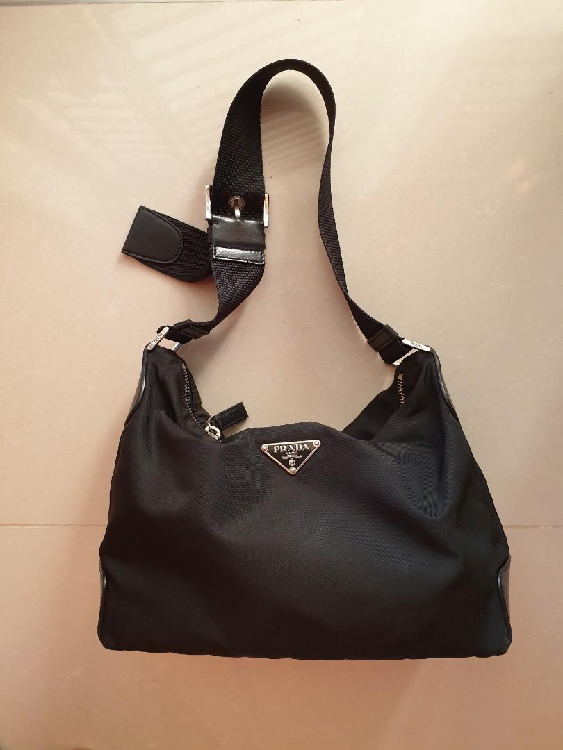 Vintage prada nylon hobo bag deals