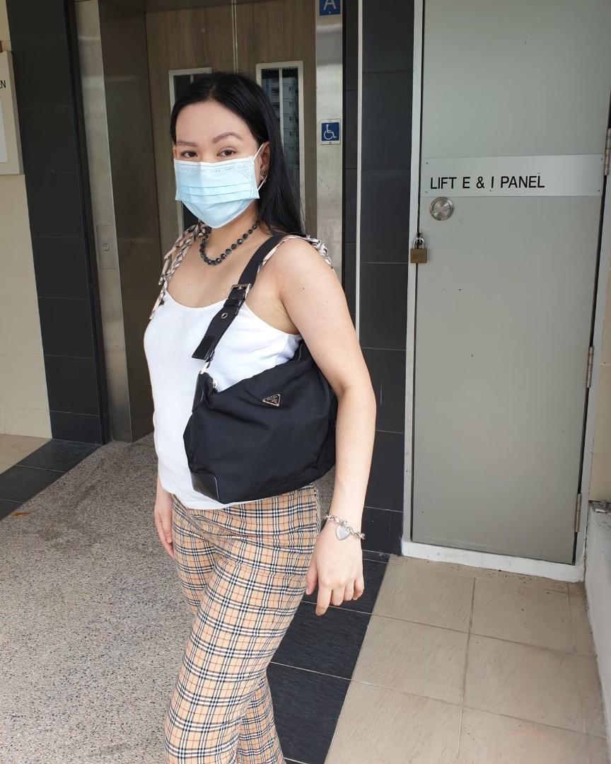 Prada tessuto hobo best sale