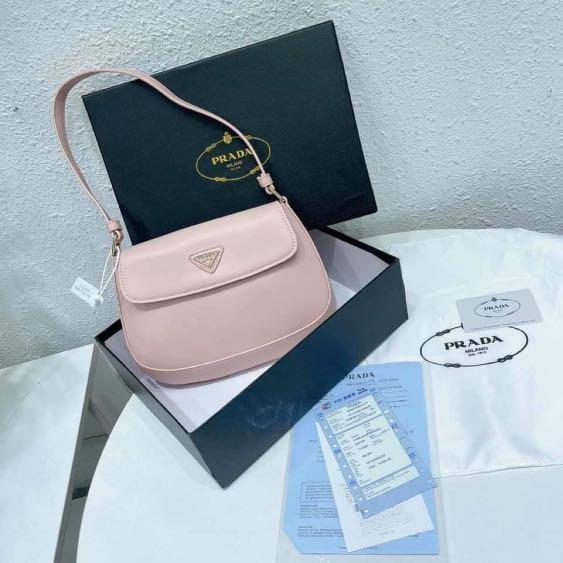 Prada cleo baguette in pink (Category: Luxury Bags & Wallets) located in Quezon City. Submitted by issawoah (Listing ID 1124832064, Image 2). Description: Brand new with dust bag and box Authentic quality.