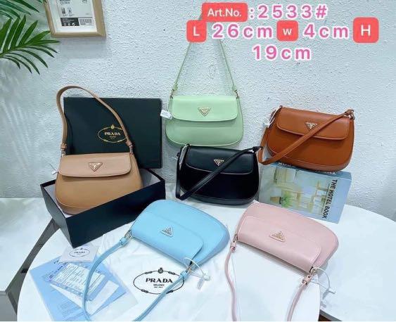 Prada cleo baguette in pink (Category: Luxury Bags & Wallets) located in Quezon City. Submitted by issawoah (Listing ID 1124832064, Image 3). Description: Brand new with dust bag and box Authentic quality.