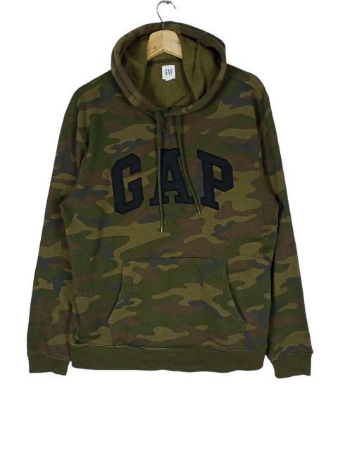 Rare Gap Camo Hoodie Men s Fashion Tops Sets Hoodies on Carousell
