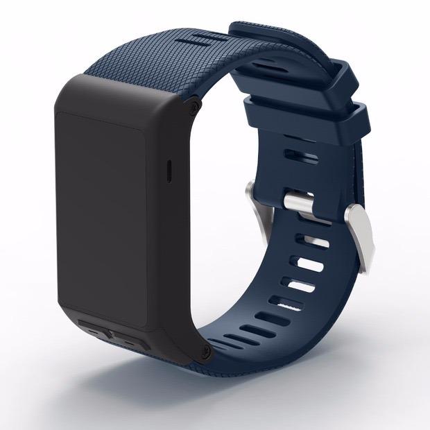 Replacement Strap for Garmin Vivoactive HR Black Navy Mobile