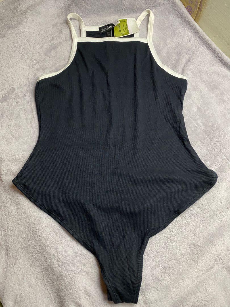 Ribbed Bodysuit Top Derek Heart from US (Category: Shirts) located in Manila. Submitted by beashops (Listing ID 1124820164, Image 2). Description: Brand: Derek Heart Bought from Ross in the US Brand new with tags Size: Large Shipping: JNT or Gogo Express shouldered by the buyer.