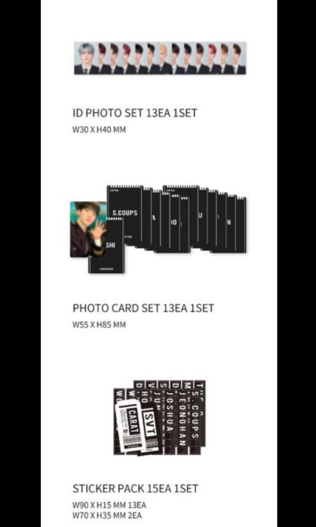 Seventeen Carat membership kit loose 2020&2021, Hobbies