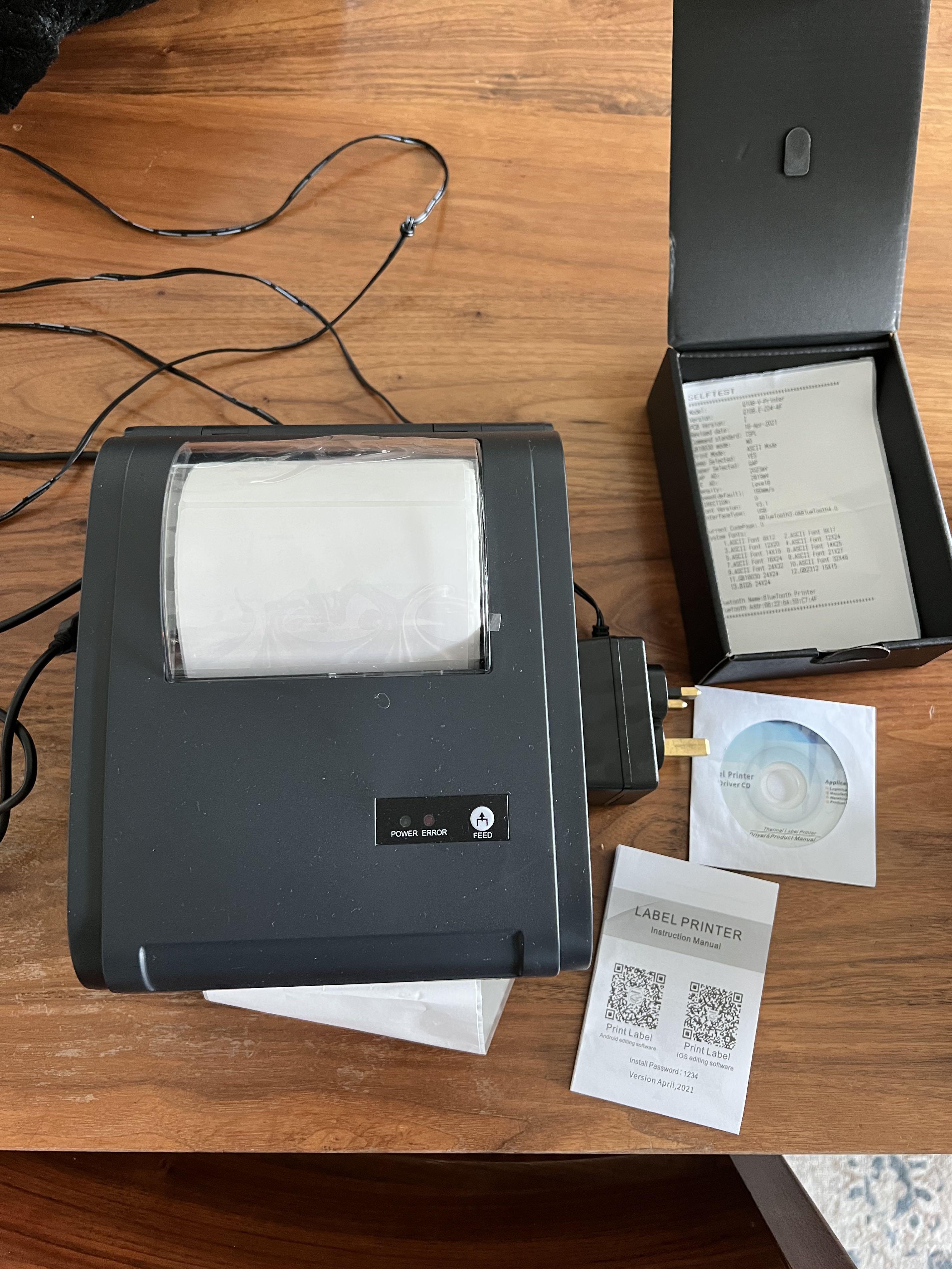 Shipping label printer, Computers & Tech, Office & Business Technology