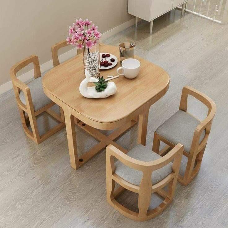 Space Saver Dining Table Set (4seaters), Furniture & Home Living