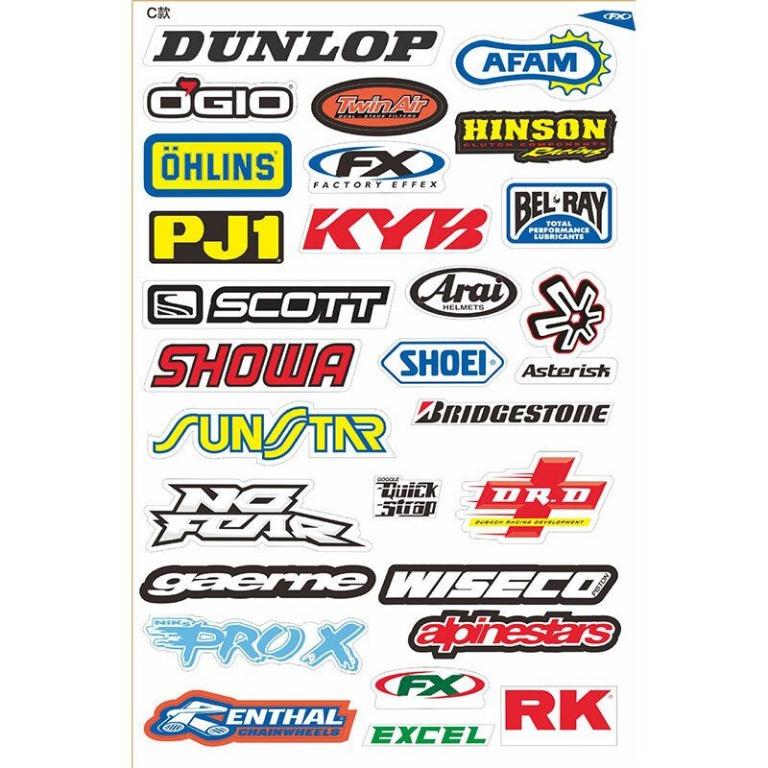 Sponsor Stickers / Decals / Vinyl Graphics for RC Touring Car, Drift ...