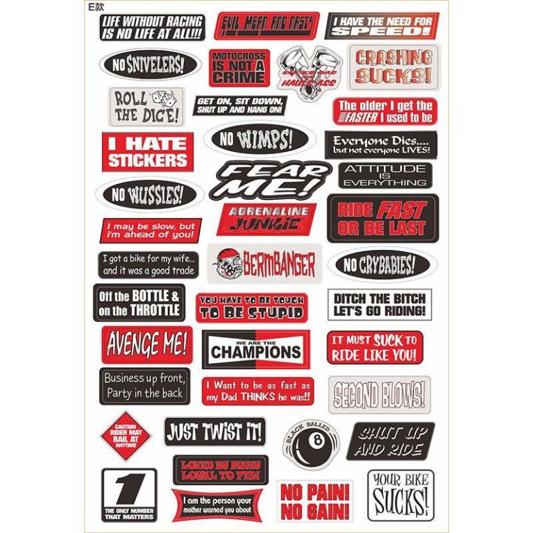 Rc sponsor decals online
