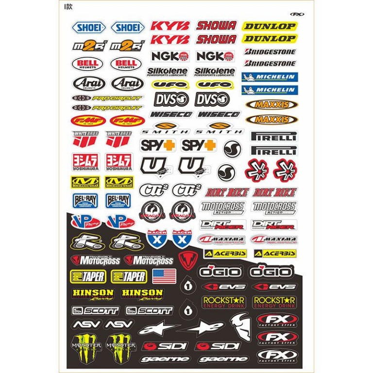 Bike hot sale sponsor stickers