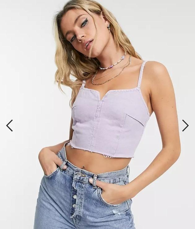 topshop lilac top