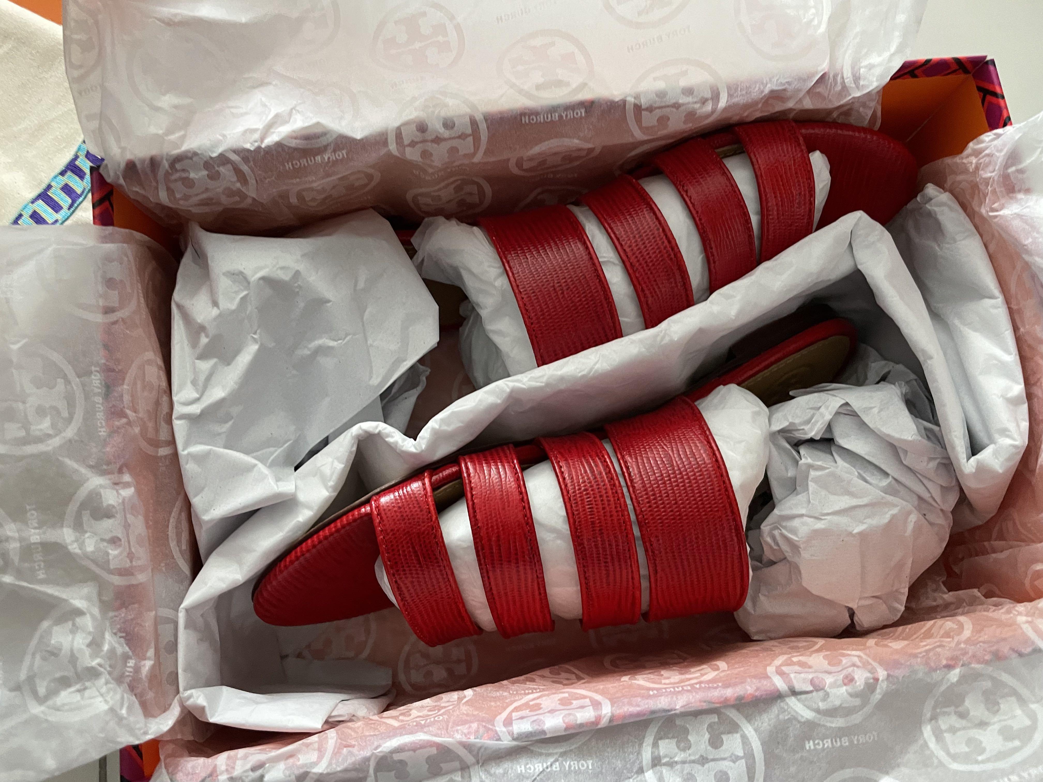 Tory Burch Kira multiband sandal red