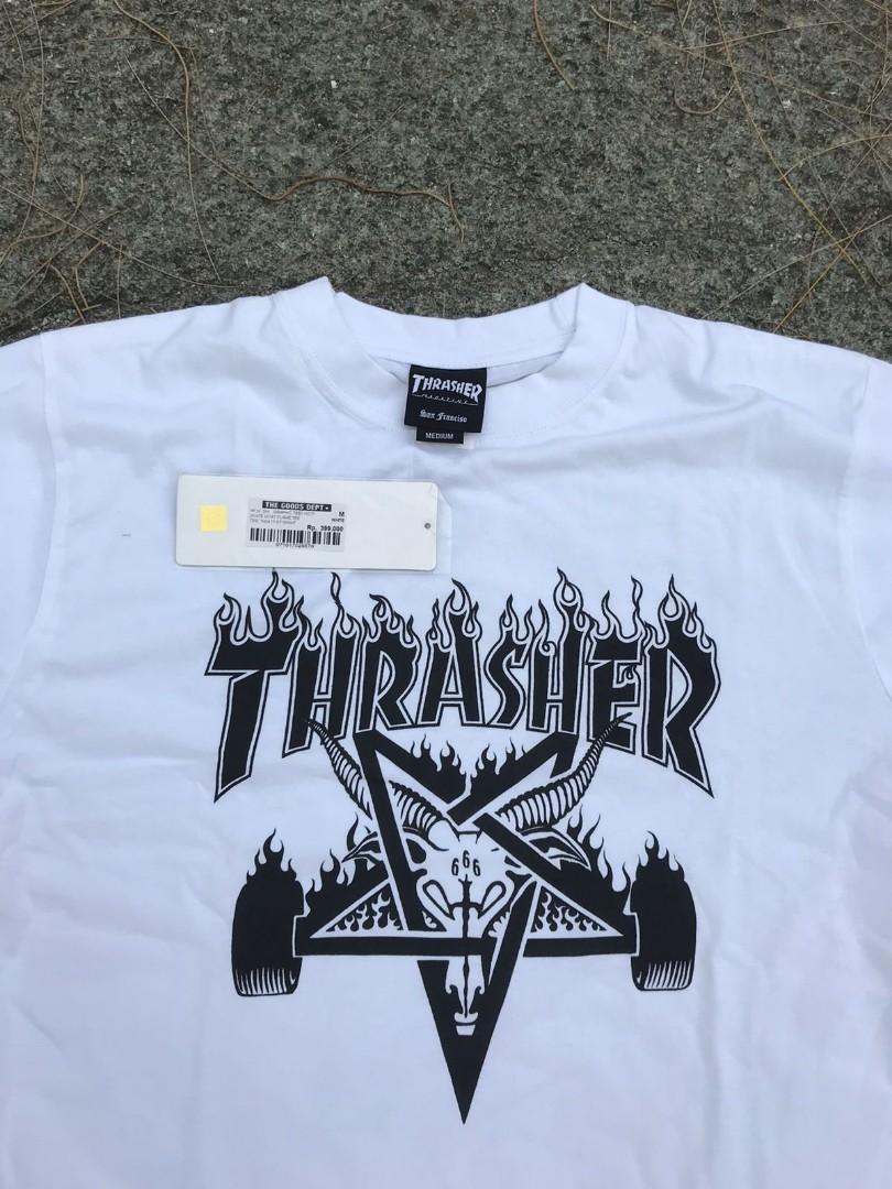 T-shirt thrasher skategoat flame 