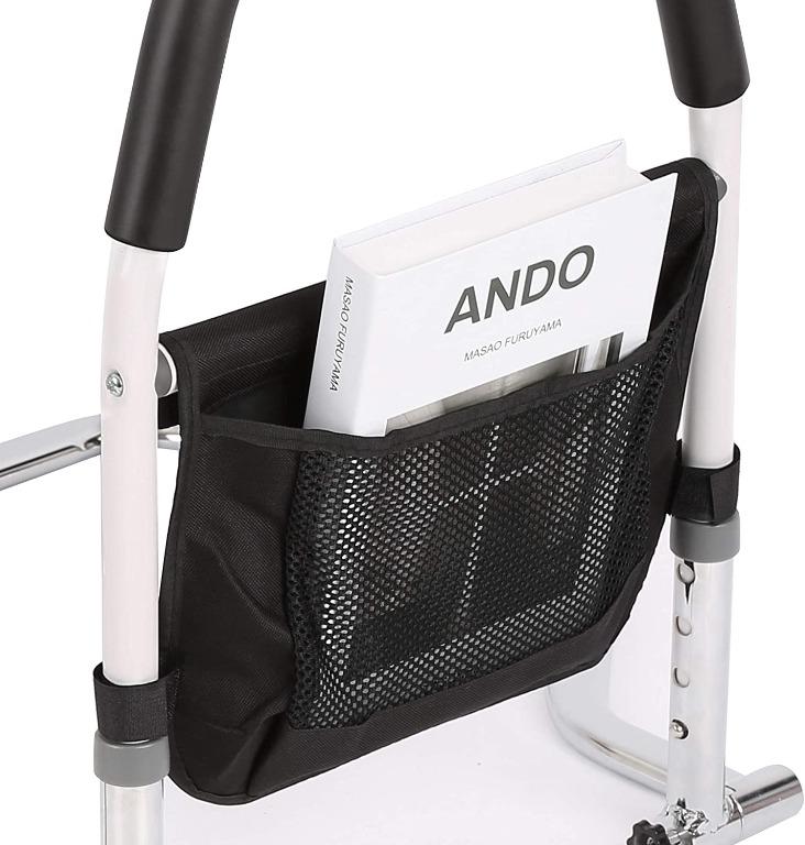 USA ODOLAND Bed Rails for Elderly Hospital Bed Assist Bar with Storage