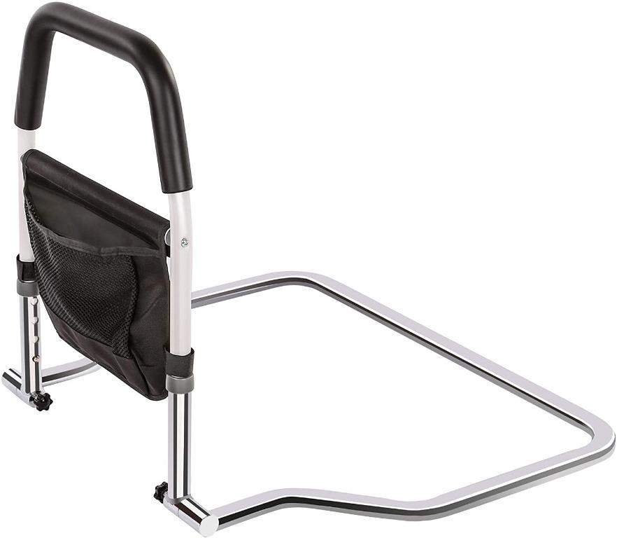 USA ODOLAND Bed Rails for Elderly Hospital Bed Assist Bar with Storage