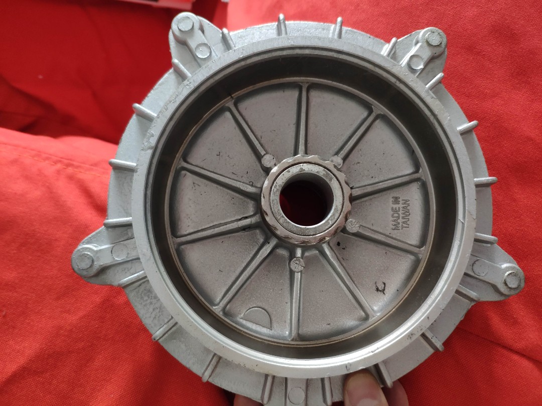 Vespa PX front 10 inch wheel rim hub brake drum. NEW, Motorcycles
