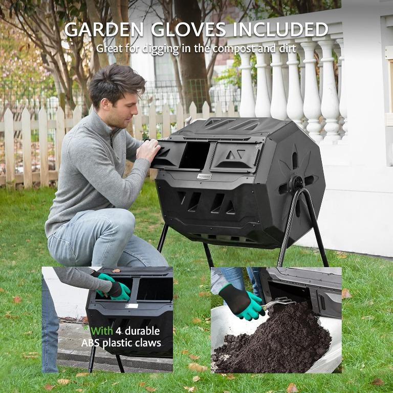 VIVOSUN Tumbling Composter Dual Rotating Batch Lesotho