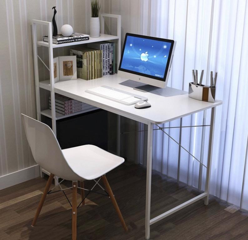 White study table, Furniture & Home Living, Furniture, Tables & Sets on ...
