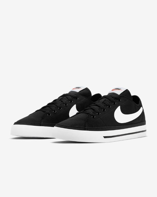 X 全新鞋子x Nike 基本款 帆布 輕便 穿搭 黑 現貨 含鞋盒 25cm 她的時尚 鞋子在旋轉拍賣