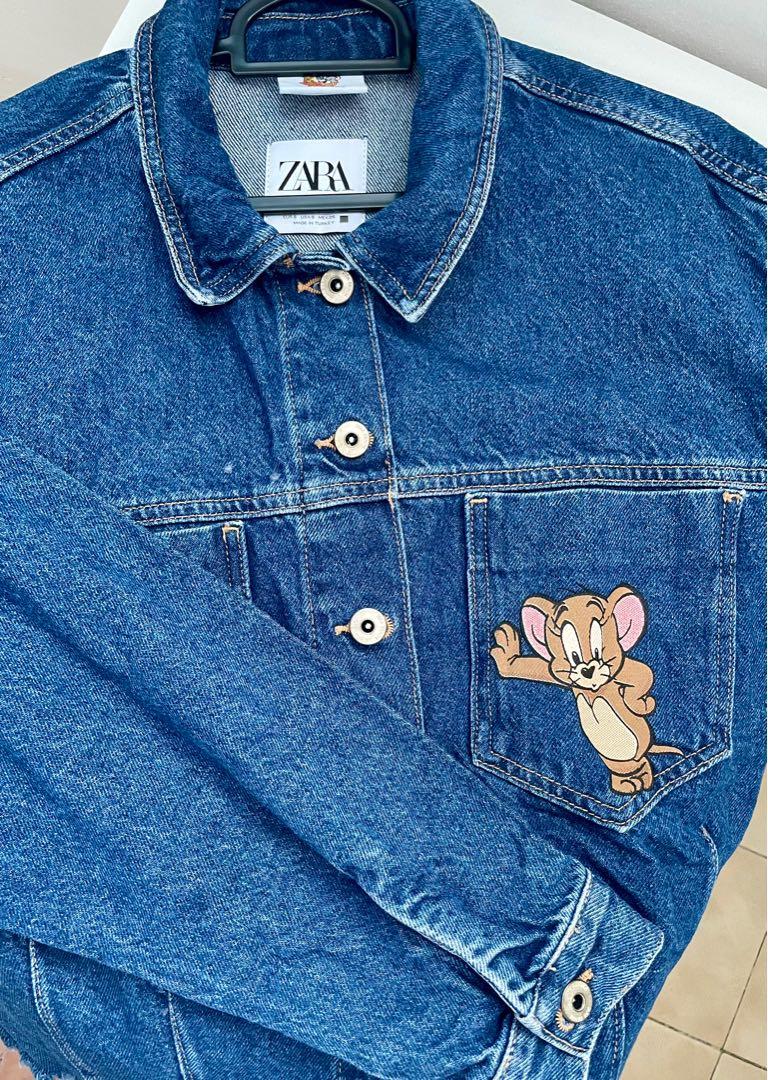 ZARA TOM&JERRY DENIM JACKET, Women's Fashion, Coats, Jackets and