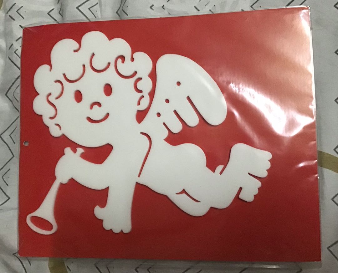 3D White Angel Wall Design Sticker, Furniture & Home Living, Home Decor