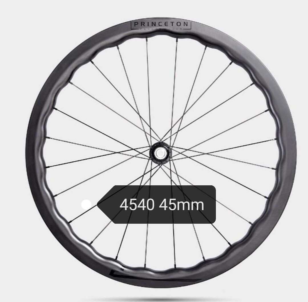 4540/5045 Princeton Carbonworks 45/50MM Rim Brake /Disc Brake Wheelset ...