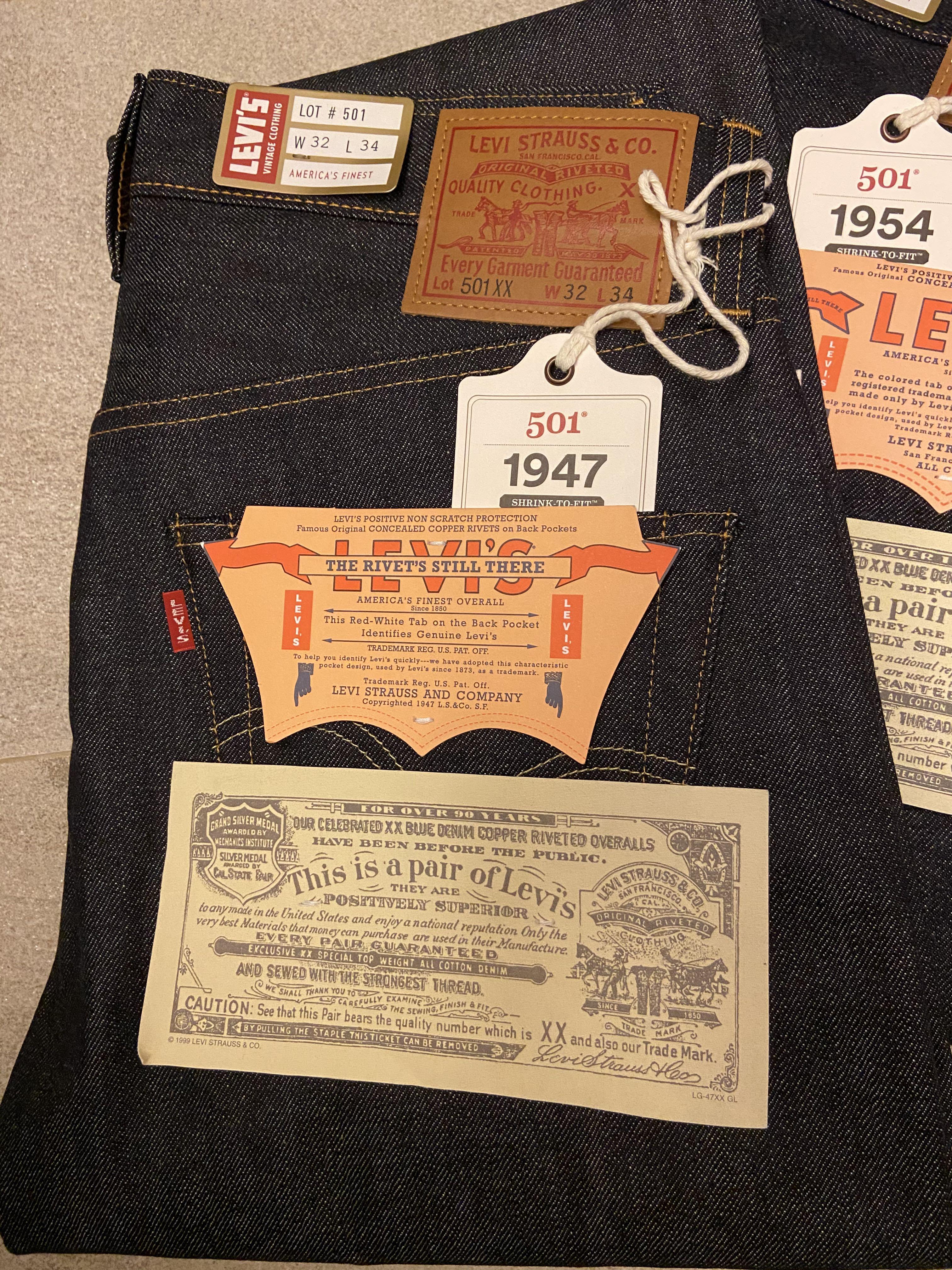 日本製LVC: Levi's Vintage Clothing Made in Japan 47501 W32, 男裝