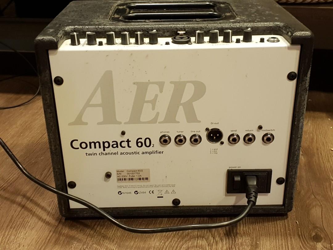 AER Compact 60/2 Acoustic Guitar Amplifier with microphone input, Audio