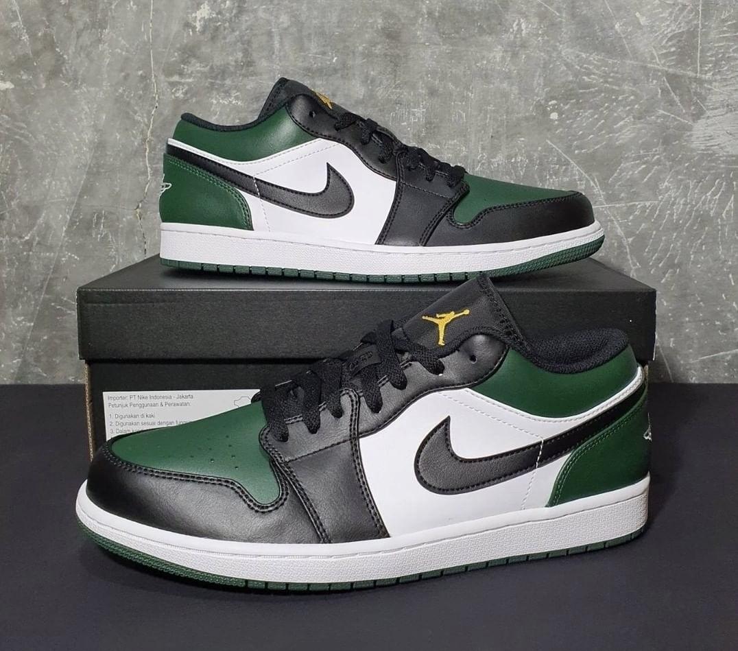 Air jordan 1 low green toe, Men's Fashion, Footwear, Sneakers on Carousell