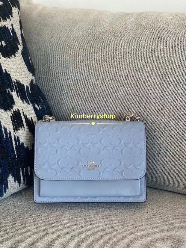 coach wallet light blue